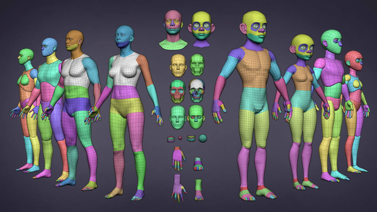 Human Base Meshes Bundle v1.1