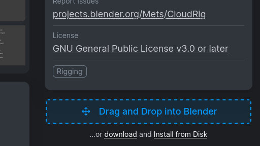 Install via drag and drop