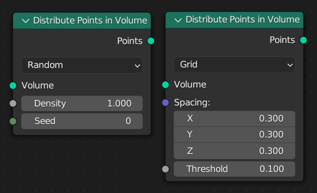 Distribute Points in Volume