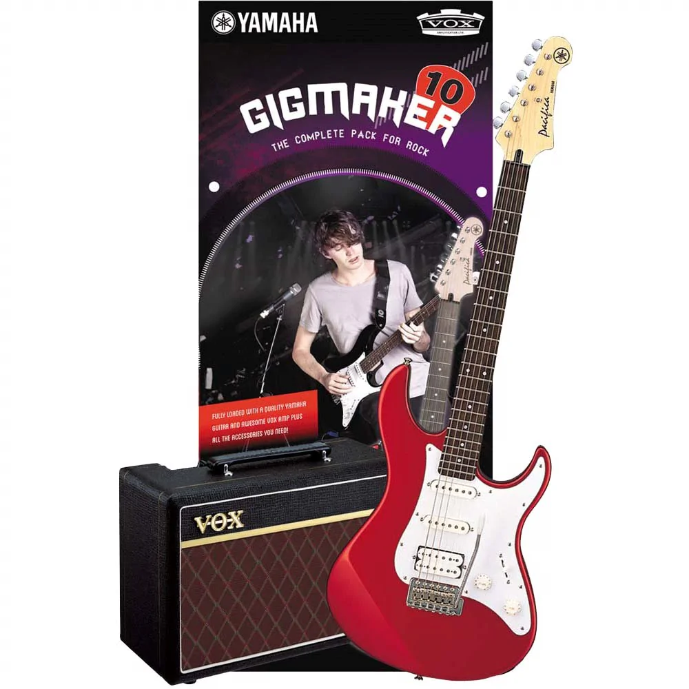 best beginner electric guitar pack - yamaha