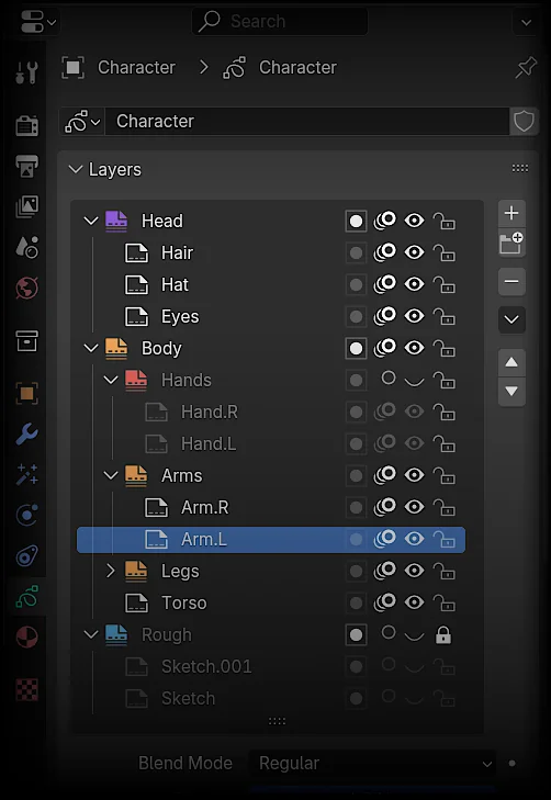 Grease Pencil Layer Groups