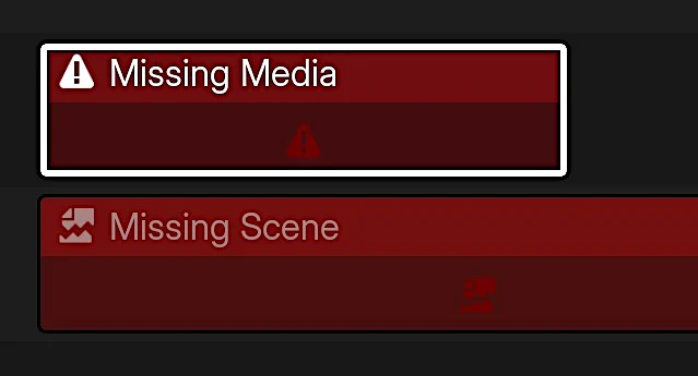Video Sequencer Missing Media